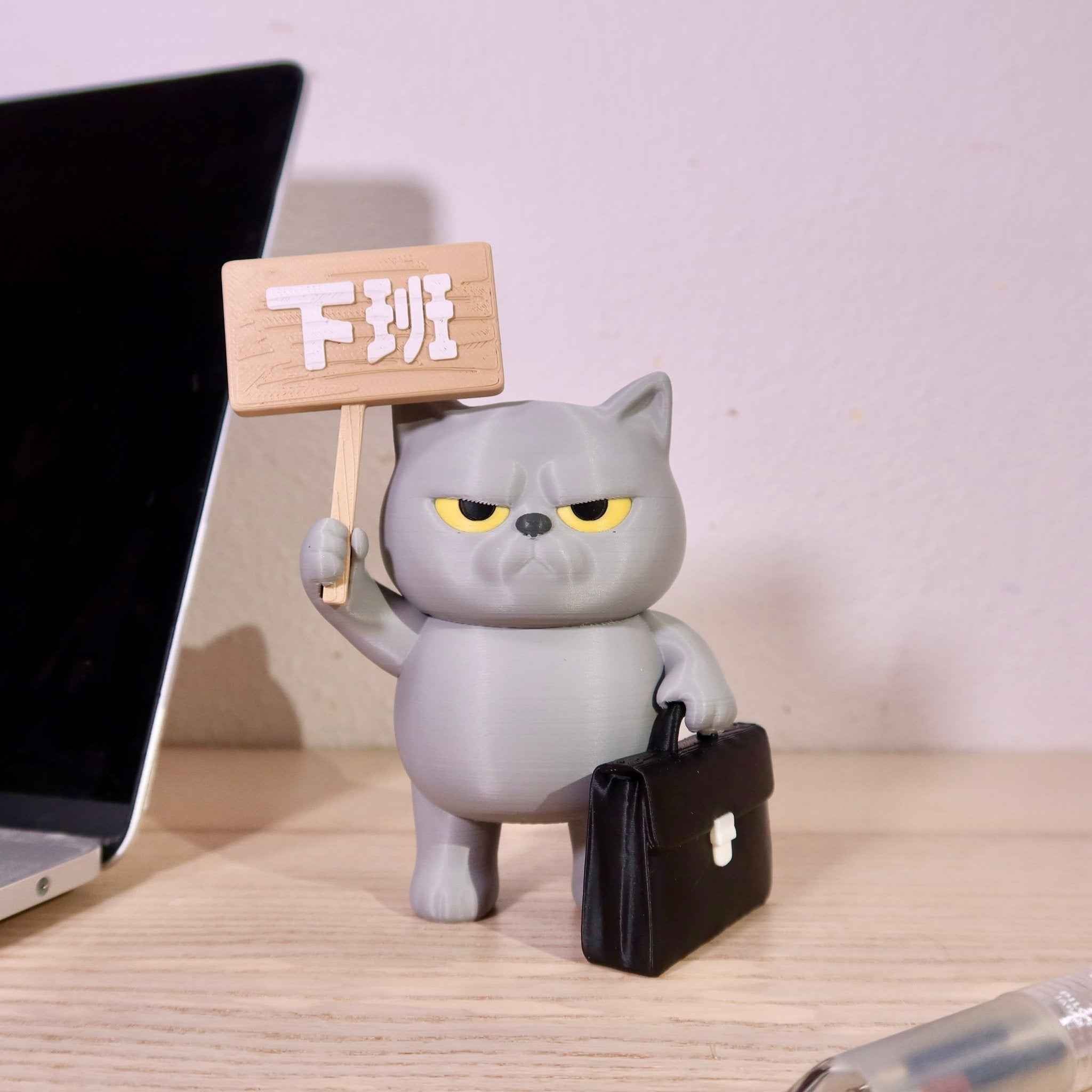 社畜動物系列 - 灰咪