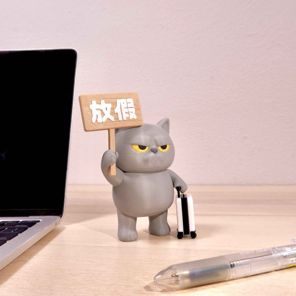 社畜動物系列 - 灰咪