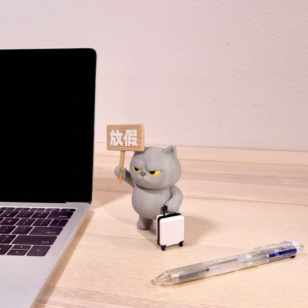 社畜動物系列 - 灰咪