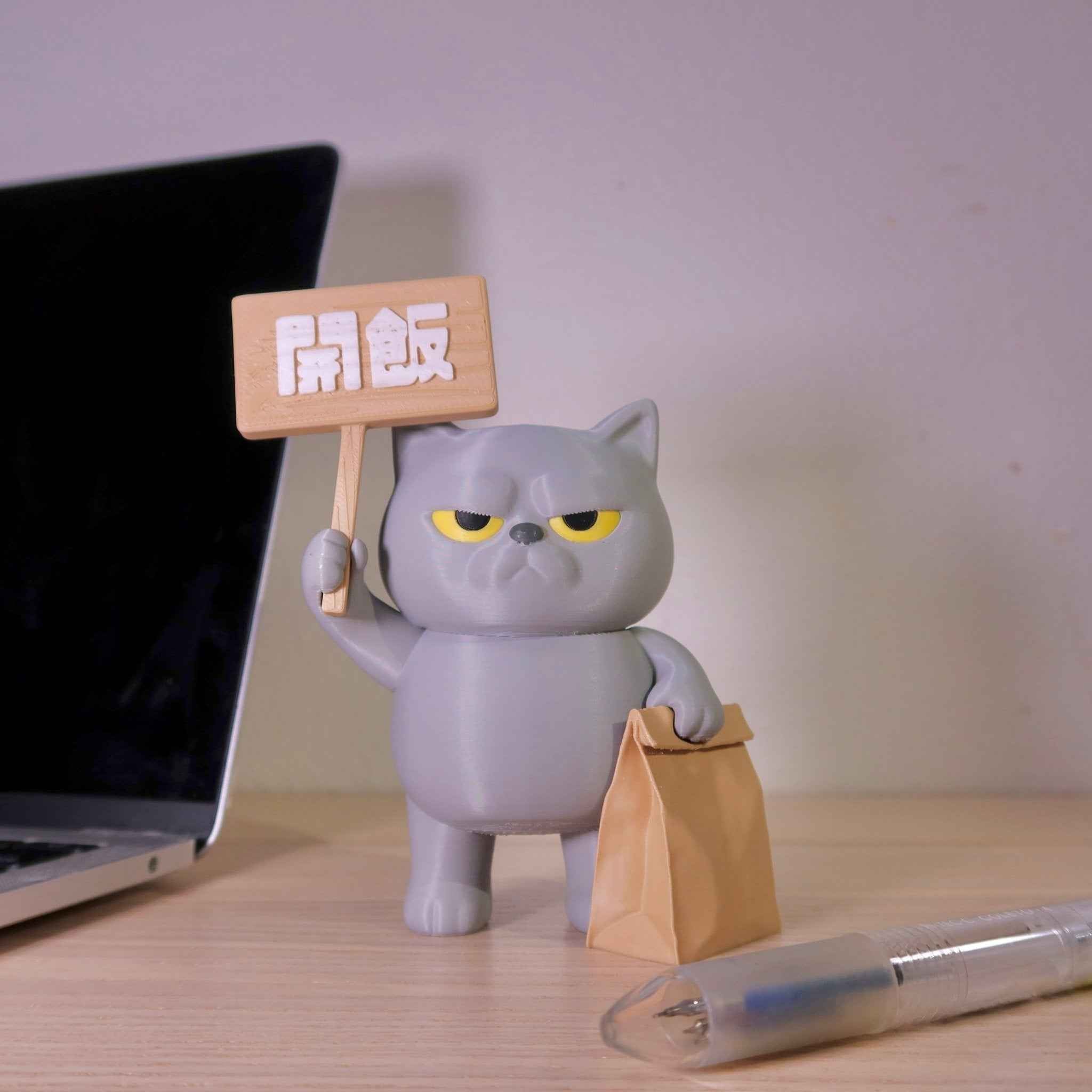 社畜動物系列 - 灰咪
